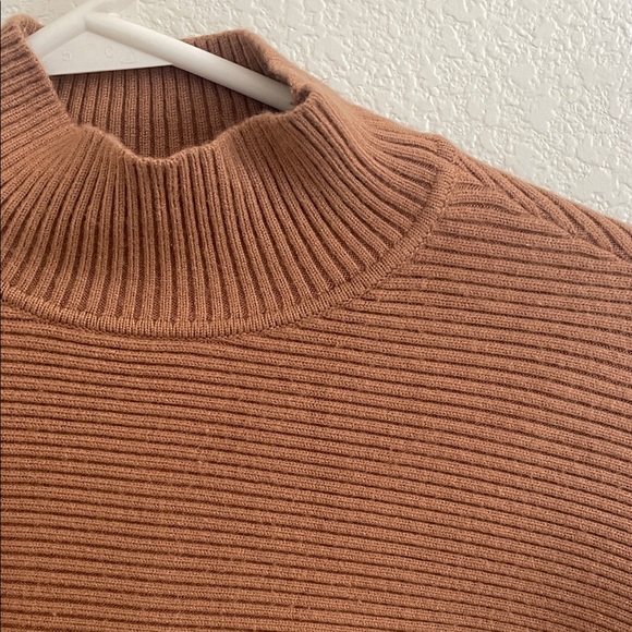 Zara Camel Ribbed Turtleneck Sweater - Picture 4 of 8
